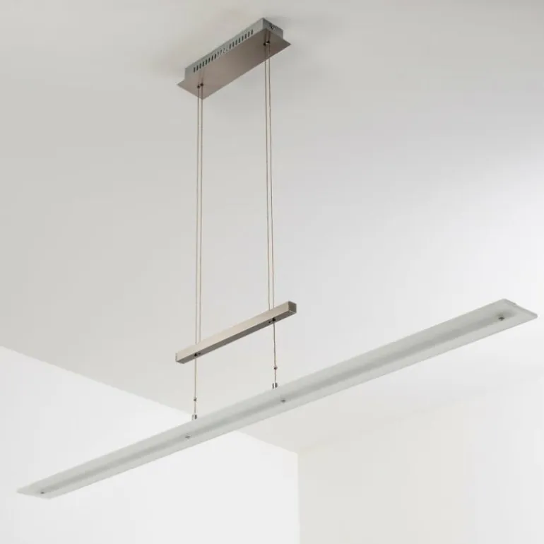 Suspension Ramsele LED Chrome, Nickel mat, 7 lumières
