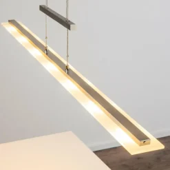 Suspension Ramsele LED Chrome, Nickel mat, 7 lumières
