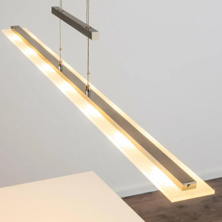 Suspension Ramsele LED Chrome, Nickel mat, 7 lumières