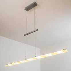 Suspension Ramsele LED Chrome, Nickel mat, 7 lumières