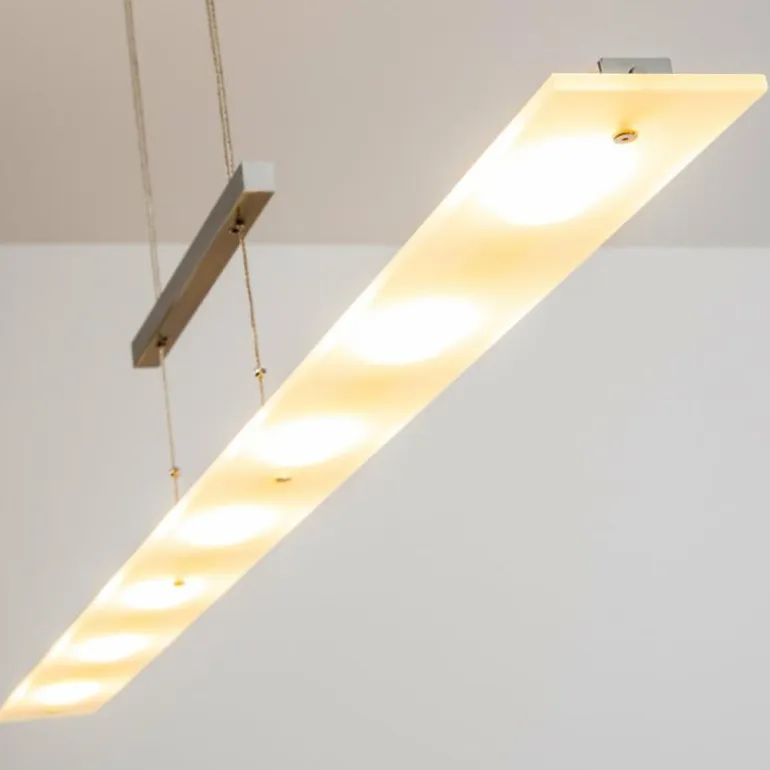 Suspension Ramsele LED Chrome, Nickel mat, 7 lumières