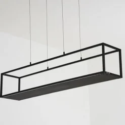 Suspension Ranquile LED Noir, 4 lumières