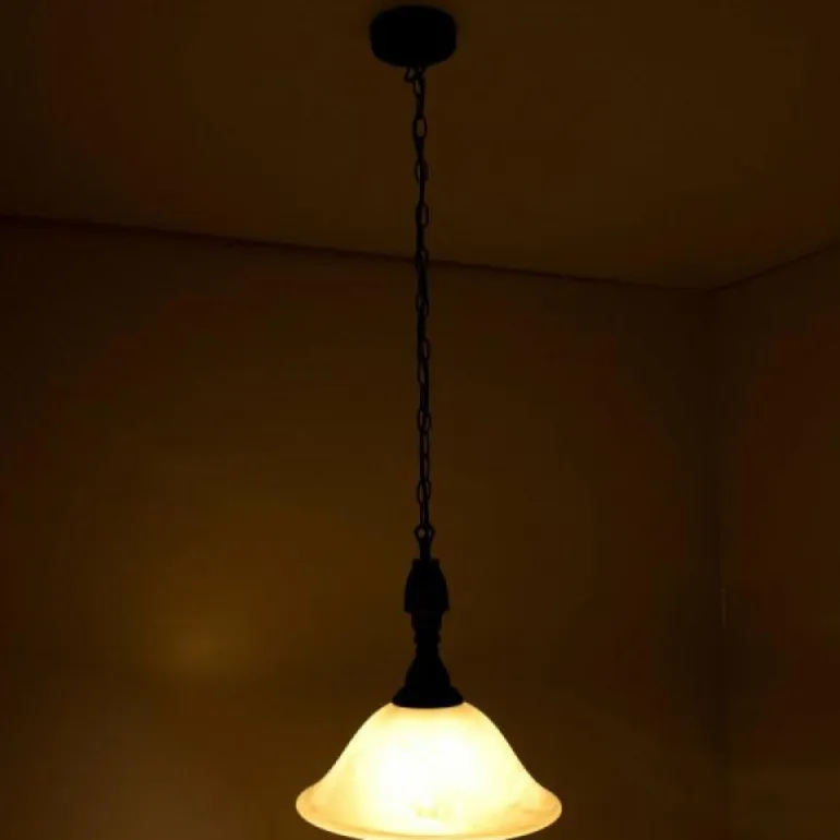 Suspension Reality Brun, Rouille, Blanc, 1 lumière