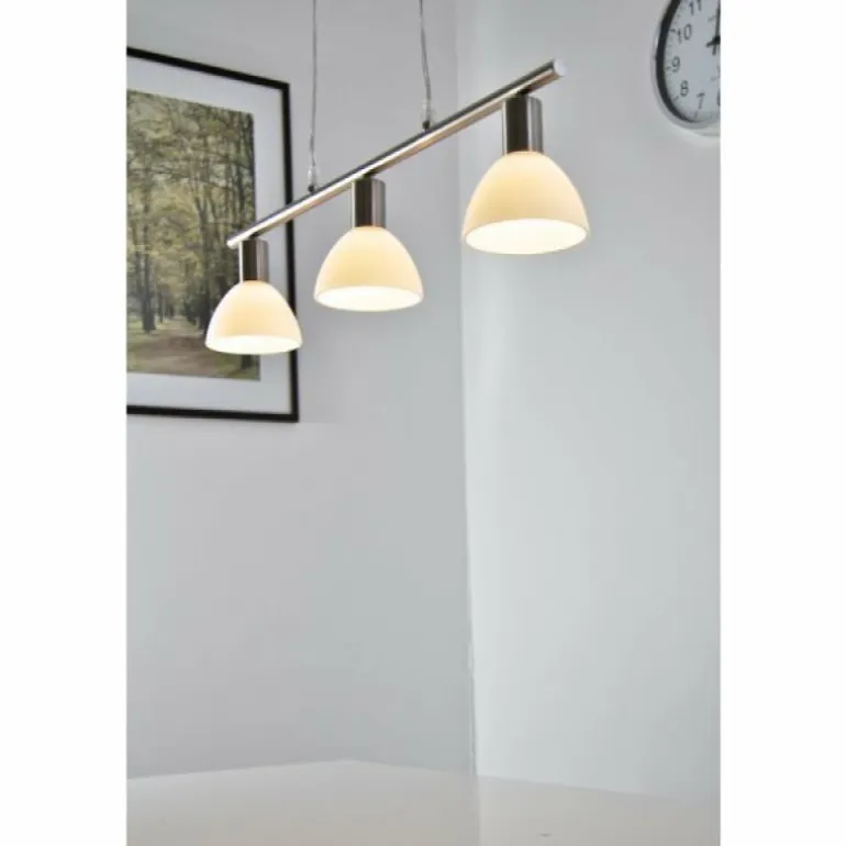 Suspension Reality DALLAS nickel Nickel mat, 3 lumières