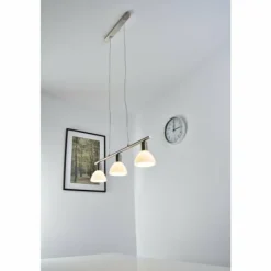 Suspension Reality DALLAS nickel Nickel mat, 3 lumières