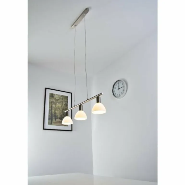 Suspension Reality DALLAS nickel Nickel mat, 3 lumières
