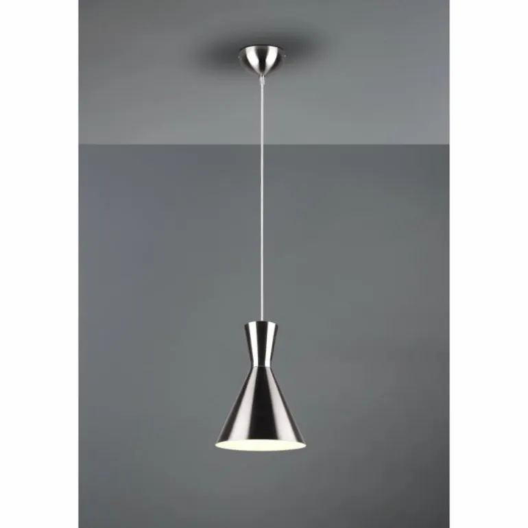 Suspension Reality Enzo LED Nickel mat, 1 lumière