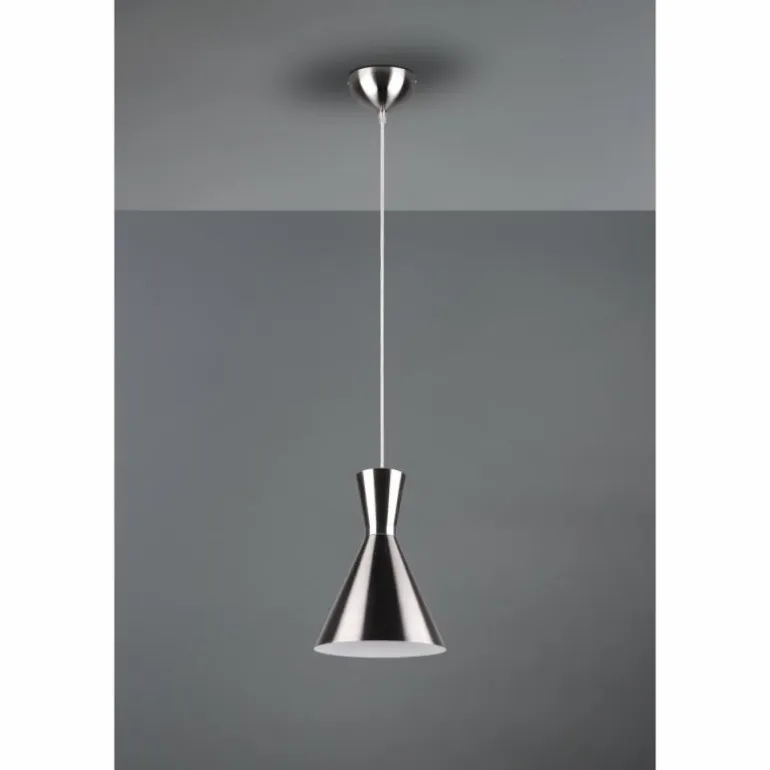 Suspension Reality Enzo LED Nickel mat, 1 lumière