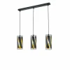 Suspension Reality FARINA Noir, 3 lumières