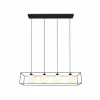 Suspension Reality GABBIA Noir, 4 lumières