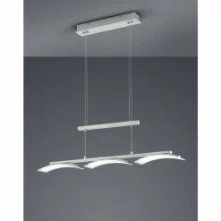 Suspension Reality Ikaria LED Nickel mat, 3 lumières