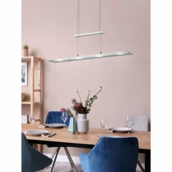 Suspension Reality MILOS LED Nickel mat, 4 lumières