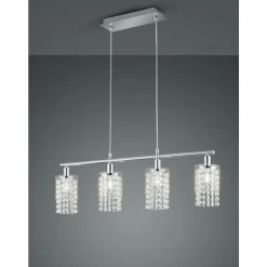 Suspension Reality Posh Chrome, 4 lumières