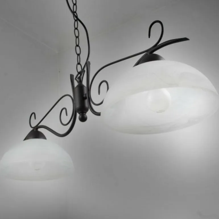 Suspension Reality Rouille, 2 lumières