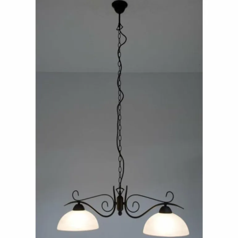Suspension Reality Rouille, 2 lumières