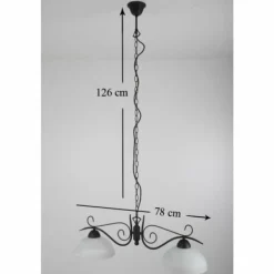 Suspension Reality Rouille, 2 lumières