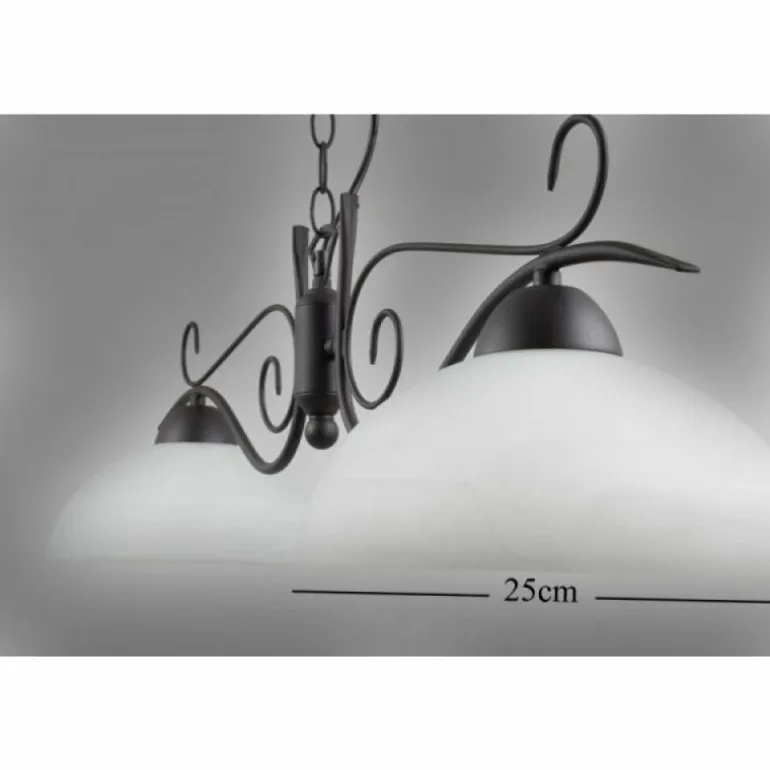 Suspension Reality Rouille, 2 lumières