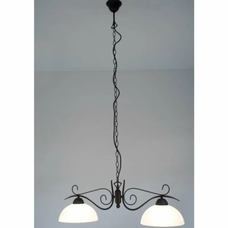 Suspension Reality Rouille, 2 lumières
