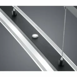 Suspension Reality Samos LED Noir, 4 lumières