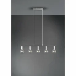 Suspension Reality Vannes Nickel mat, 5 lumières