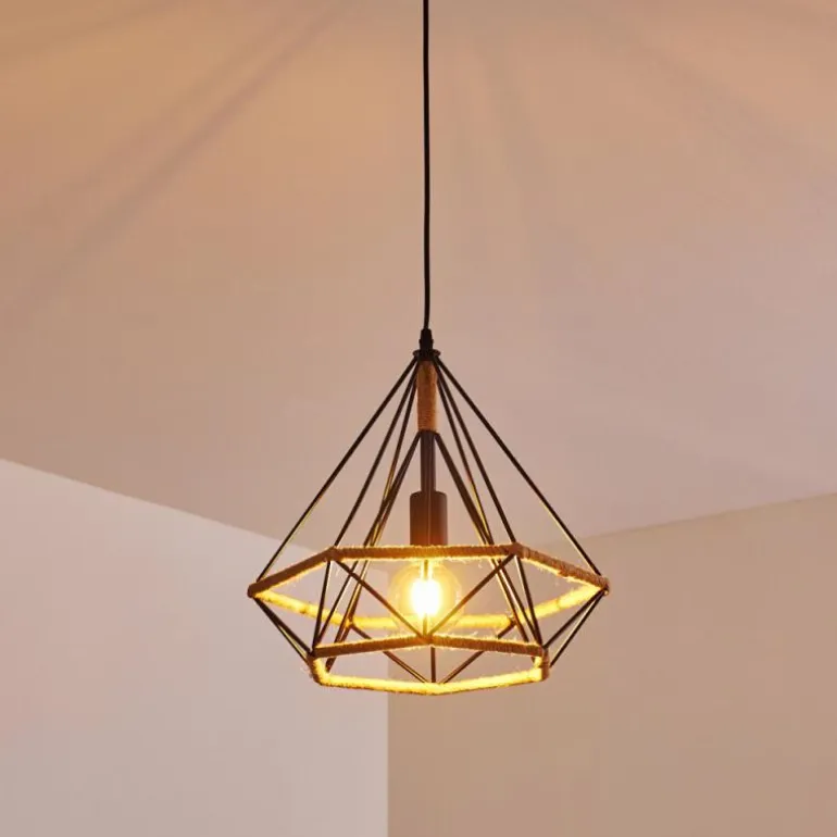 Suspension Riekje Noir, 1 lumière