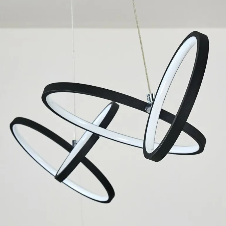 Suspension Rodekro LED Noir, 1 lumière