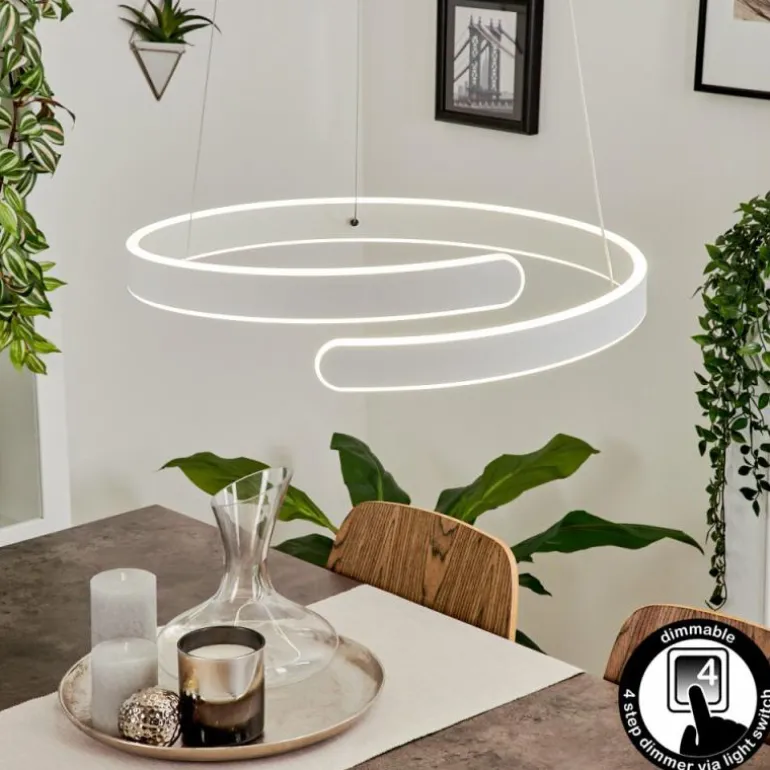 Suspension Rosemond LED Blanc, 1 lumière
