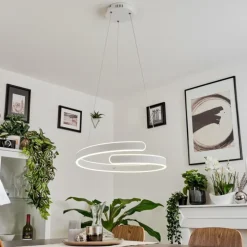 Suspension Rosemond LED Blanc, 1 lumière