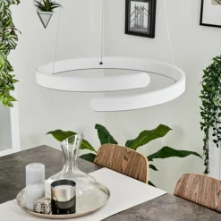 Suspension Rosemond LED Blanc, 1 lumière