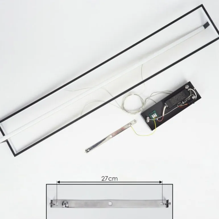 Suspension Rung LED Noir, 1 lumière