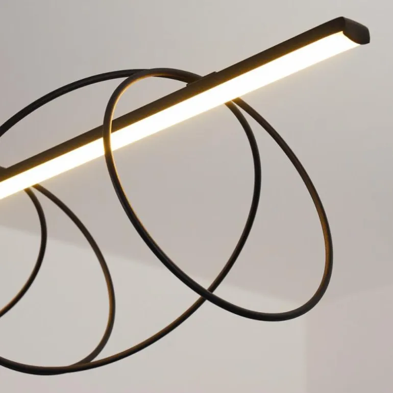 Suspension Saba LED Noir, 1 lumière