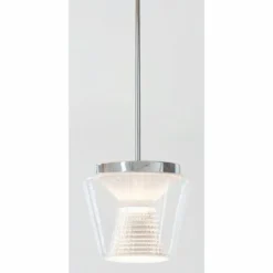 Suspension Serien Lighting ANNEX LED Aluminium, Transparent, 1 lumière