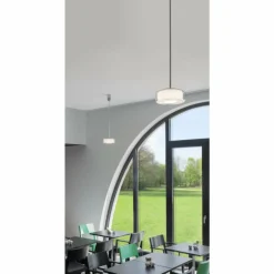Suspension Serien Lighting CURLING LED Aluminium, Chrome, 1 lumière