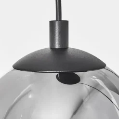 Suspension Sernf Noir, 3 lumières