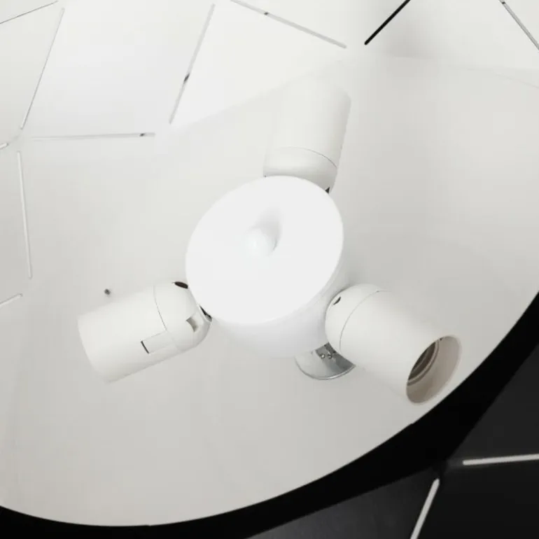 Suspension Shouver Noir, 3 lumières