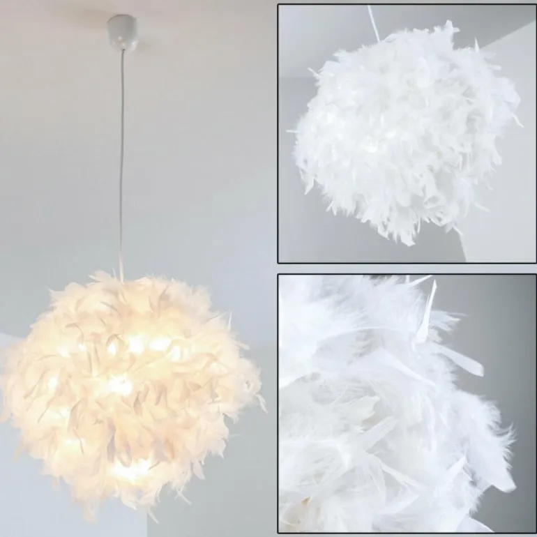 Suspension Skaulo Blanc, 1 lumière