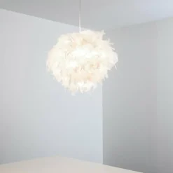 Suspension Skaulo Blanc, 1 lumière