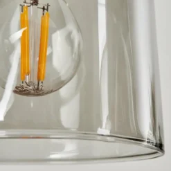 Suspension Skovde Argenté, 4 lumières