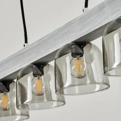 Suspension Skovde Argenté, 4 lumières