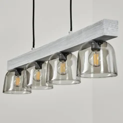 Suspension Skovde Argenté, 4 lumières