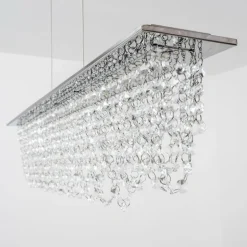 Suspension Slidre LED Chrome, 1 lumière, Télécommandes