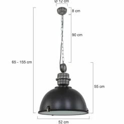 Suspension Steinhauer Bikkel XXL Noir, 1 lumière