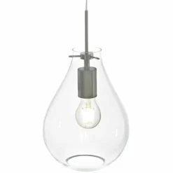 Suspension Steinhauer Glass light Acier inoxydable, 1 lumière
