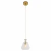 Suspension Steinhauer Grazioglass Laiton, 1 lumière