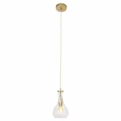 Suspension Steinhauer Grazioglass Laiton, 1 lumière