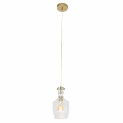 Suspension Steinhauer Grazioglass Laiton, 1 lumière