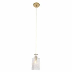 Suspension Steinhauer Grazioglass Laiton, 1 lumière