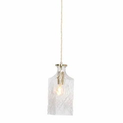 Suspension Steinhauer Grazioglass Laiton, 1 lumière