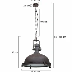 Suspension Steinhauer Mexlite Brun, 1 lumière