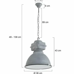 Suspension Steinhauer Mexlite Gris, 1 lumière